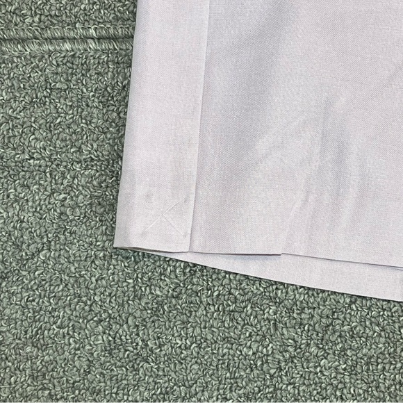 Vintage Talbots Pleated Linen Rayon A Line Skirt Size 12 Purple Lined Front Zip - Picture 11 of 12